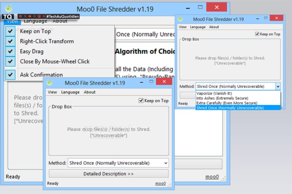 Moo0 File Shredder