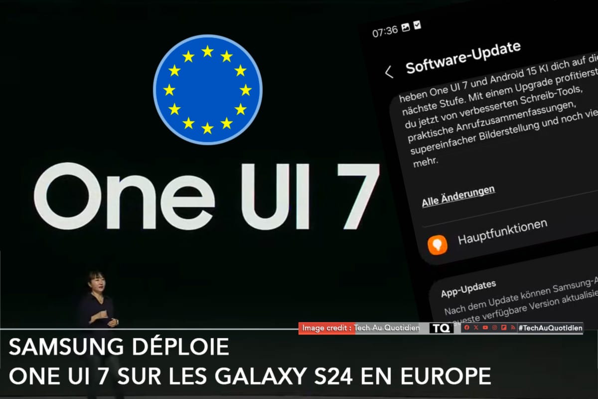 Samsung déploie One UI 7 sur les Galaxy S24 en Europe