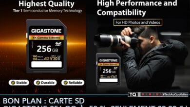Bon plan : carte SD Gigastone 256 Go à -58 %, seulement 39,99 € !