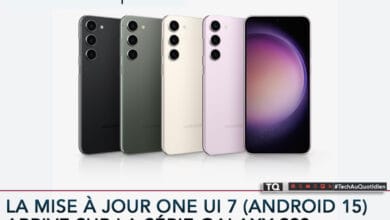 La mise à jour One UI 7 (Android 15) arrive sur la série Galaxy S23 