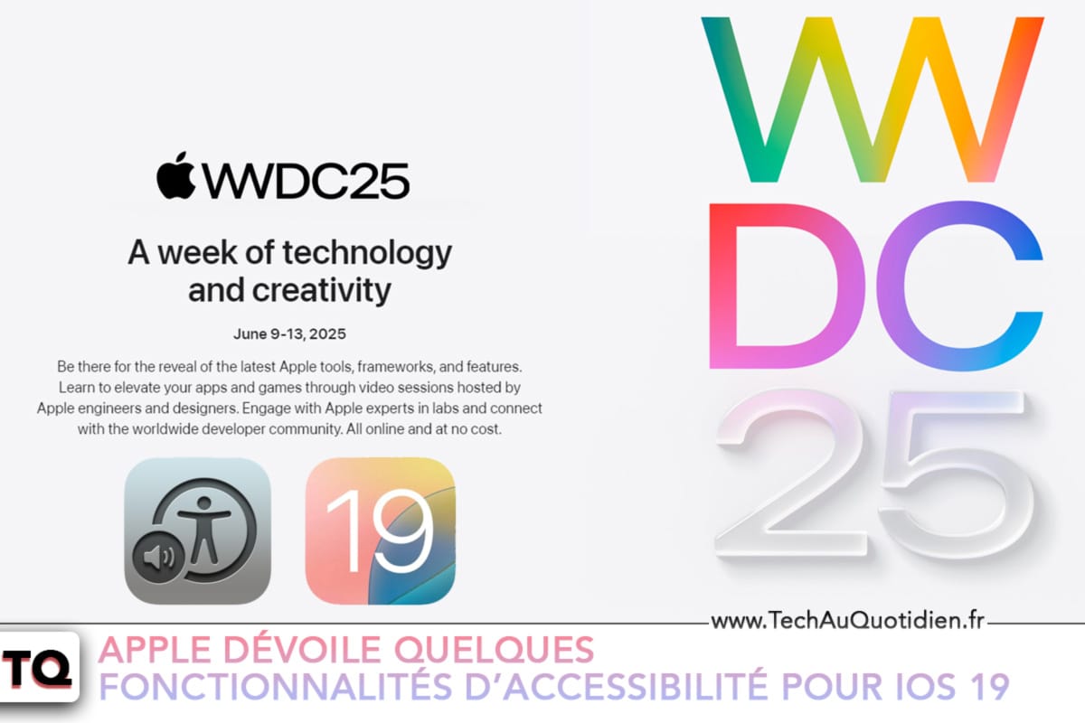 Apple dévoile quelques fonctionnalités d’accessibilité pour iOS 19