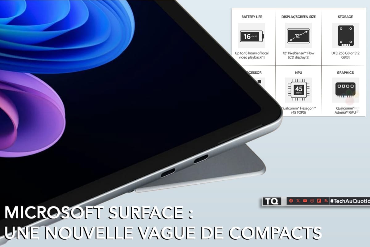 Microsoft Surface : une nouvelle vague de compacts