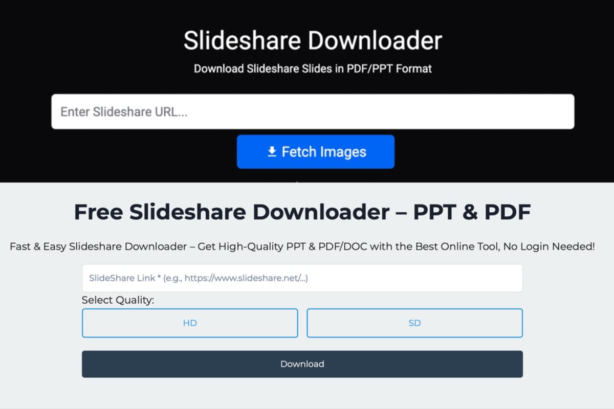 slideShare-downloaders