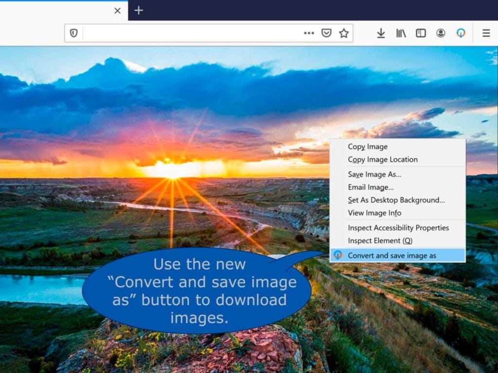 Convertir facilement les images WebP dans Firefox 