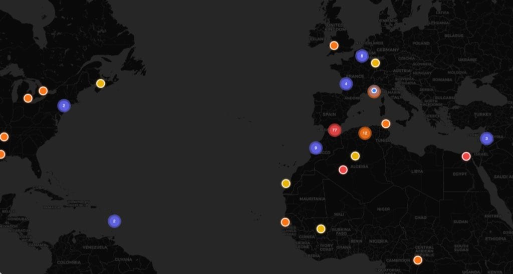 TriggrWatch Map Interactive alerts