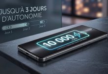 Smartphone Redmi Note 17 Pro Max 5G mettant en avant sa batterie massive de 10 000 mAh.