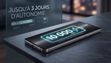 Smartphone Redmi Note 17 Pro Max 5G mettant en avant sa batterie massive de 10 000 mAh.