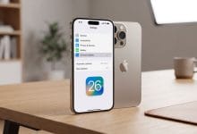 Procédure de configuration sur un écran d'iPhone pour basculer d'une version bêta vers une mise à jour iOS stable.
