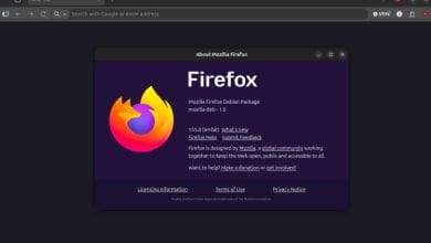 Interface du navigateur Firefox 155 affichant une page web en cours de chargement rapide.