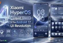 Interface HyperOS 4 sur l'écran d'un smartphone Xiaomi 18 Fold et d'une tablette Pad 9 Pro Max.