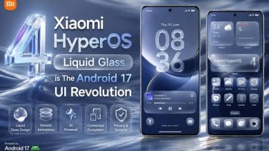 Interface HyperOS 4 sur l'écran d'un smartphone Xiaomi 18 Fold et d'une tablette Pad 9 Pro Max.