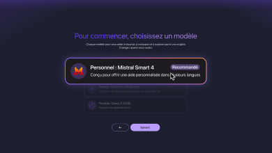 Configuration du modèle d'intelligence artificielle Mistral AI dans la barre latérale de Firefox.