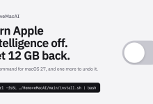 L'outil open source RemoveMacAI supprime les modèles d'IA d'Apple et libère au moins 12 Go de stockage sous macOS.