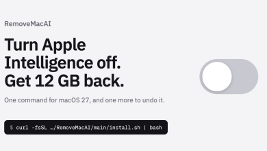 L'outil open source RemoveMacAI supprime les modèles d'IA d'Apple et libère au moins 12 Go de stockage sous macOS.