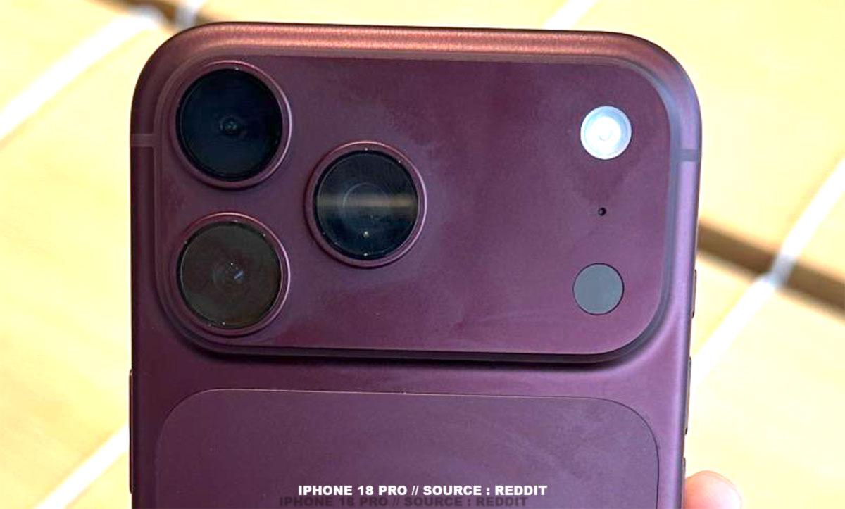 Les arrêtes métalliques du bloc photo de l'iPhone 18 Pro bordeaux laissent apparaître des traces de décoloration chez plusieurs utilisateurs.