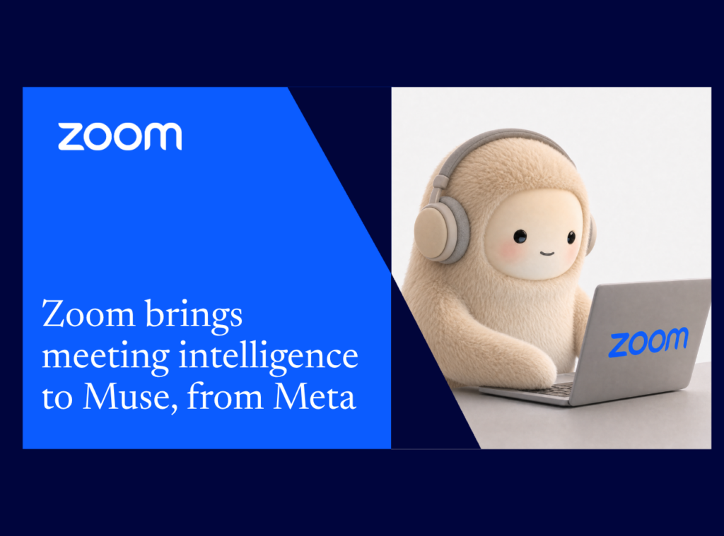 L'agent conversationnel Muse de Meta fait son entrée dans les réunions Zoom pour retranscrire et résumer les débats.